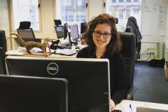 This is our seventh Lénaïc Fund for Quality Journalism fellow, Sarah Anne, on her very first fellowship day.